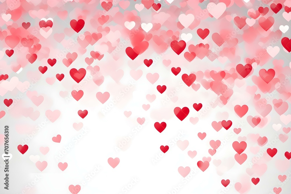 Celebrating Love with Floating Red Hearts Celebrating Love with Floating Red Hearts