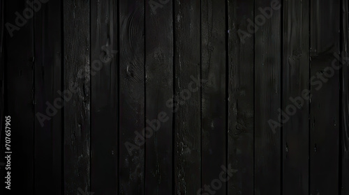a black wood plank background, Black wood fence texture and background  photo