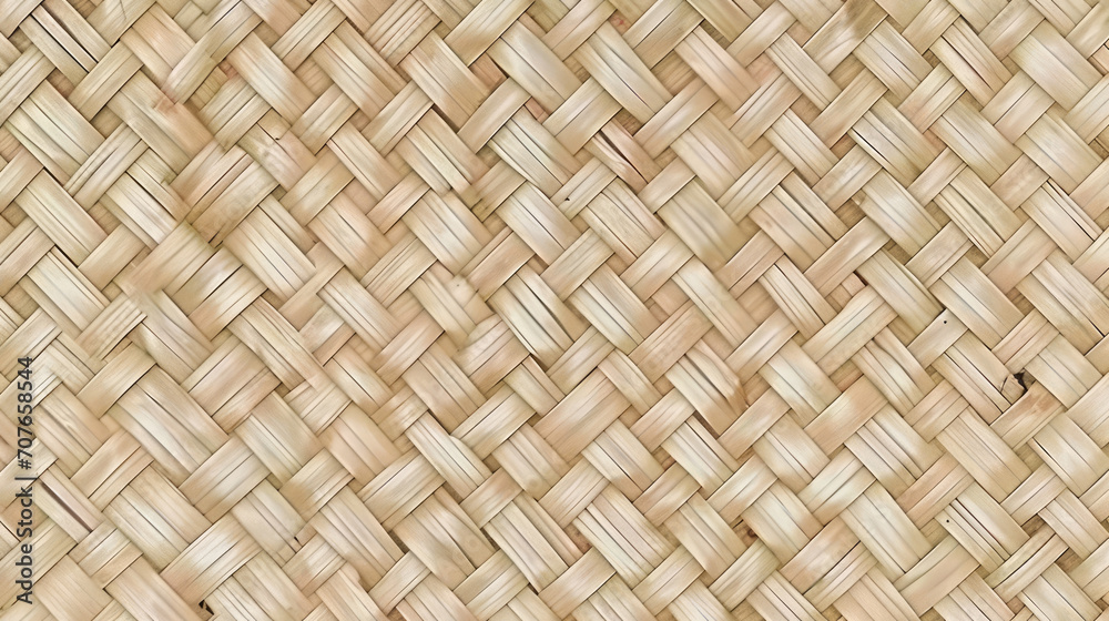  a handmade rattan wall texture,Rattan texture, handcraft bamboo weaving texture background.
