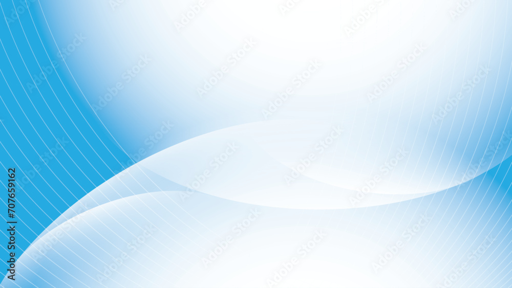 Abstract geometric white and blue color background with round shape. Vector illustration.