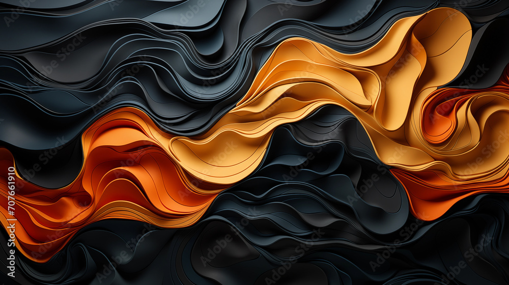 abstract waves with black, gold, ultra-realistic, minimalistic, aesthetic abstract waves with black, gold, ultra-realistic, minimalistic, aesthetic