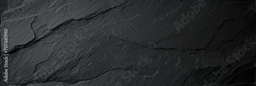 Panel kuchenny z motywem Dark grey black slate texture background. Black stone texture. Black granite slabs background  