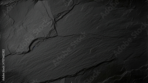 Dark grey black slate texture background. Black stone texture. Black granite slabs background	
 photo