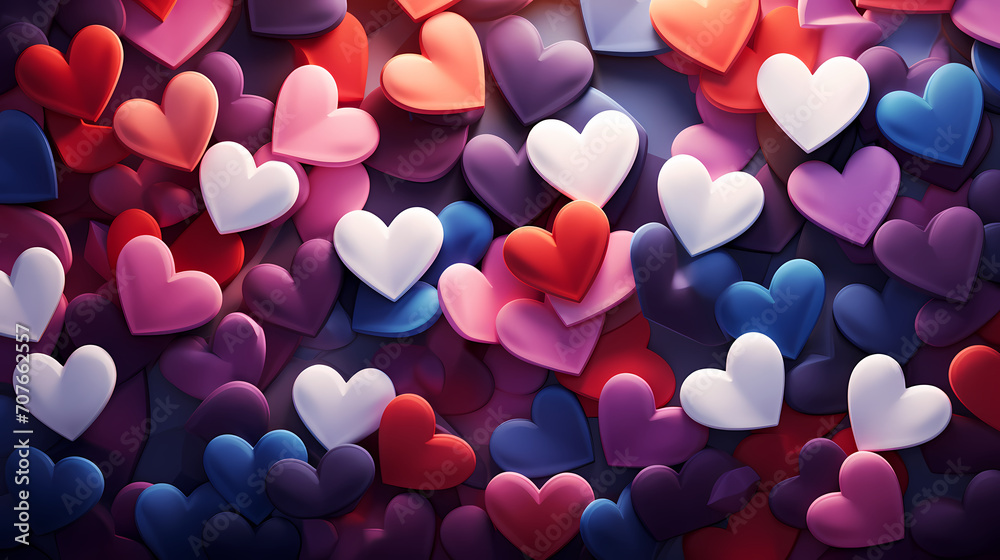 Valentine's Day, love hearts, red hearts, Valentine's Day background, wedding background with blank copy space Valentine's Day, love hearts, red hearts, Valentine's Day background, wedding background with blank copy space