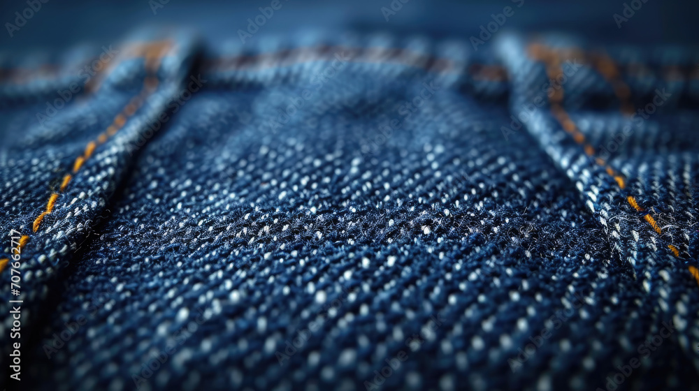 Classic Blue Jeans Texture - obrazy, fototapety, plakaty 