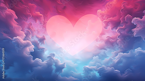 Vibrant Valentine's Day background with red hearts