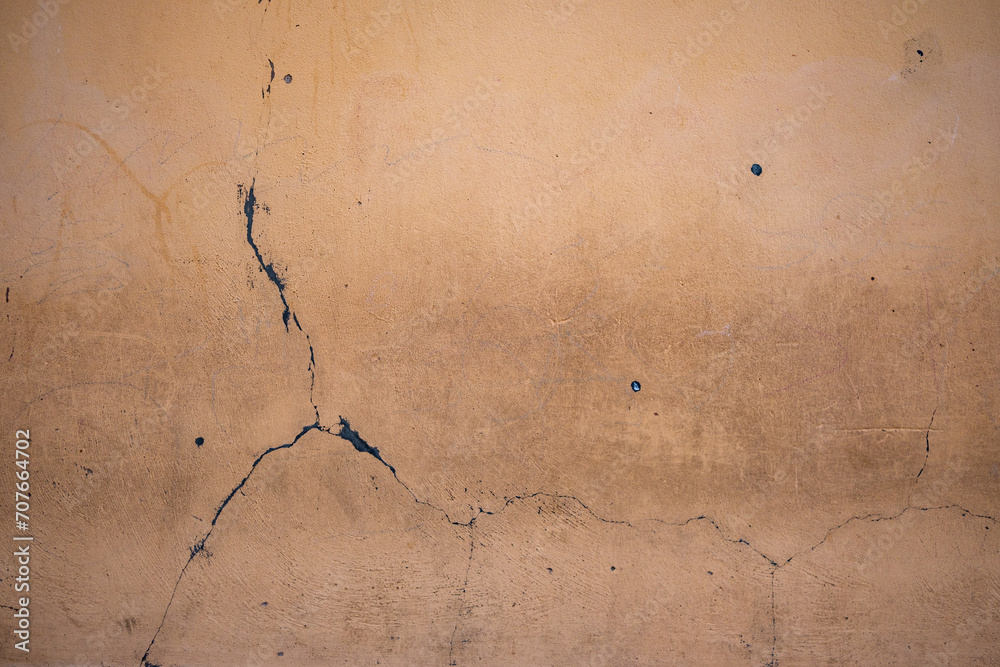 Fotografie Vieux mur fissuré