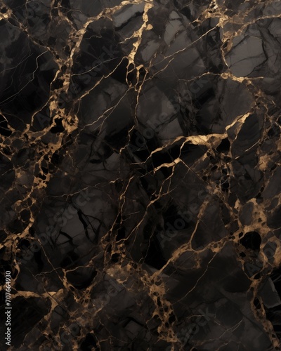 Stylish Art in Black Marble Abstract Backdrop