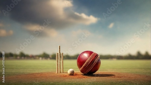 _Cricket_ball_knocks_the_bails_of_the_stu_ photo