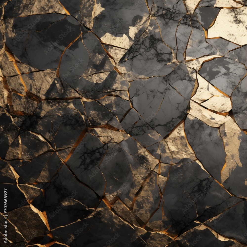 Modern Gold Black Marble Background