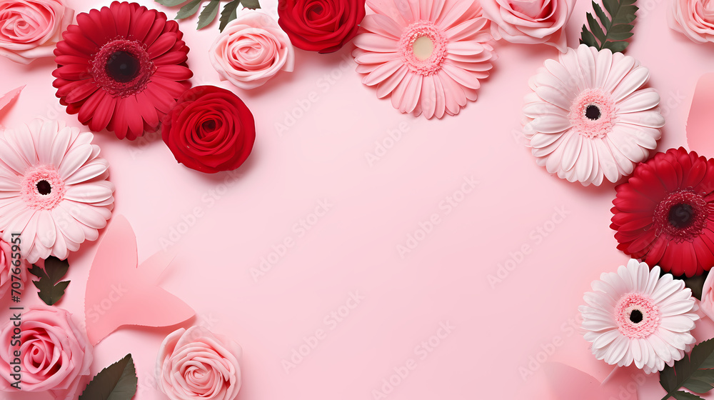 Beautiful pink rose bouquet flowers background, symbol of Valentine's Day, wedding, love Beautiful pink rose bouquet flowers background, symbol of Valentine's Day, wedding, love
