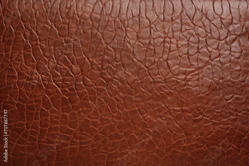 Classic Elegance: Old Brown Genuine Leather Texture Background"