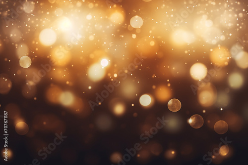 Dark Blurred Christmas Lights Background