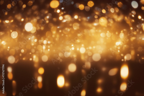 Dark Blurred Christmas Lights Background