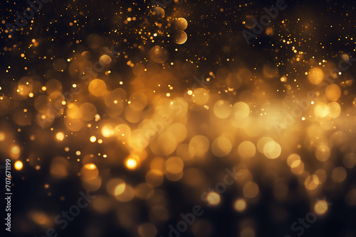 Dark Blurred Christmas Lights Background