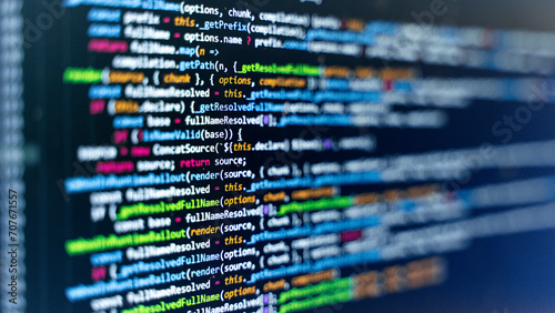 Coding background, Application development and code programming. Technology business computers concept © uladzimirzuyeu