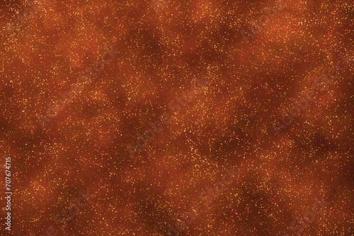 Brown galaxy space night sky background. Glowing stars in space. New Year, Christmas and all celebration background concept. 