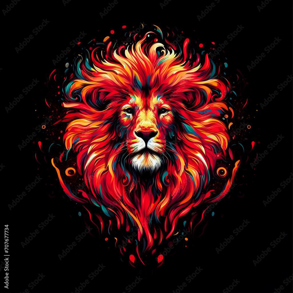 Abstract Lion: Unleashing the Power and Majesty of the King of Beasts