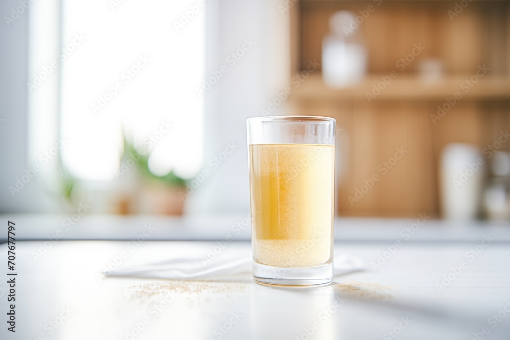 crystal-clear glass showcasing kombucha effervescence crystal-clear glass showcasing kombucha effervescence