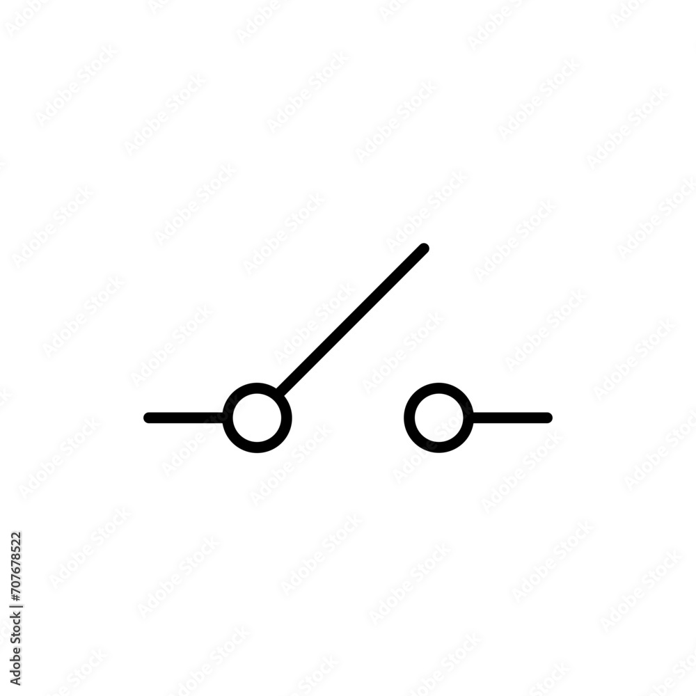 electrical switch line icon electrical switch line icon