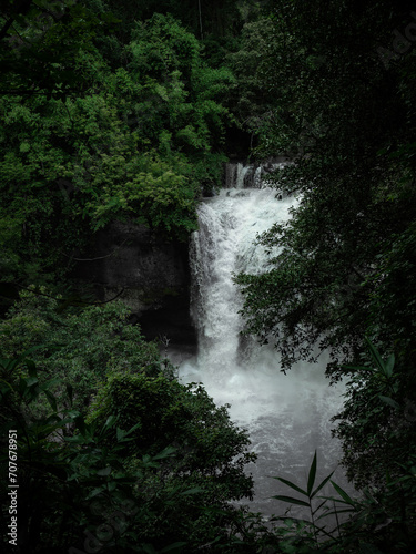 Haew Suwat Waterfall is a dangerous waterfall. Do not swim.