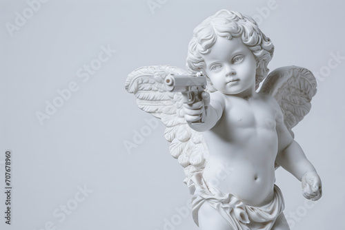 angel with heart, cupid with heart, cherub angel, valentine, romance photo