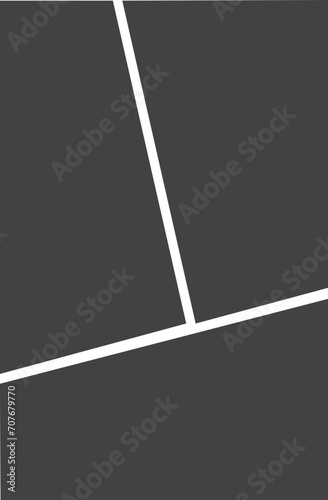 3 photo collage template. vector illustration, new collections