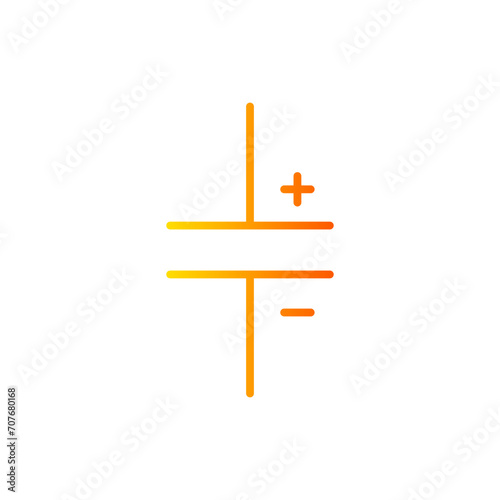 capacitor gradient icon