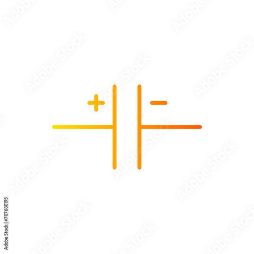 capacitor gradient icon