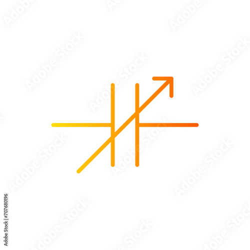 capacitor gradient icon