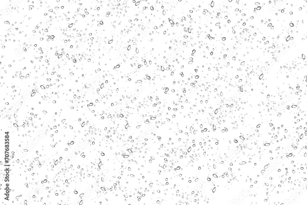 Water drops raindrops rainy mist small droplets drops on transparent transparent background