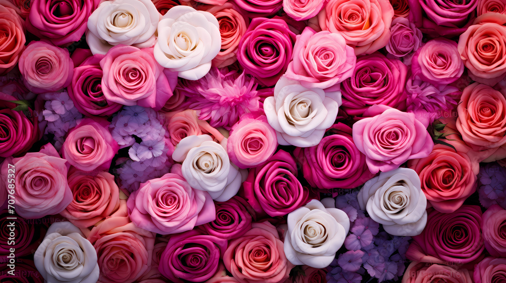 Vibrant Valentine's Day background with red hearts Vibrant Valentine's Day background with red hearts