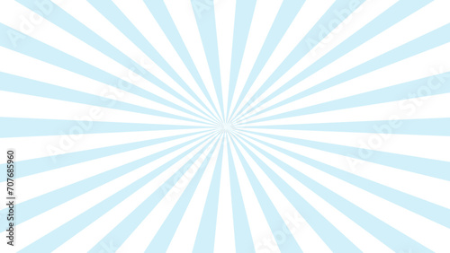Blue and white sunburst background