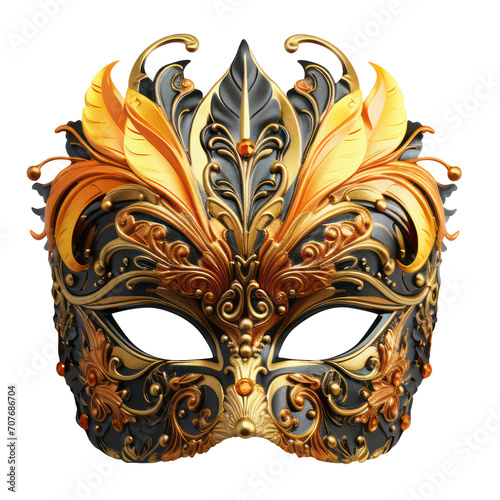 Transparent luxury carnival venetian mask clipart © eobrazy_pl