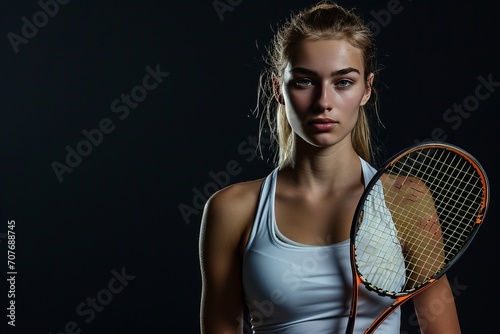 tennis player girl with a nice body generative ai © gilangedo