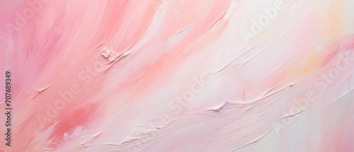 Abstract painting background with pastel positive colors and natural oil paint texture for wallpaper, pattern, art print, and other design elements