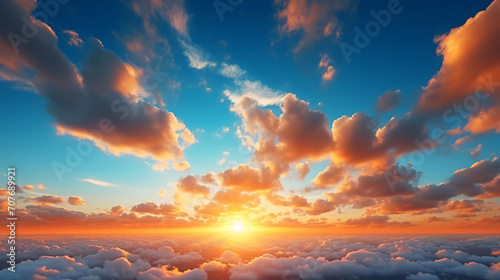 Beautiful sunrise time lapse on cloudy night #707689921