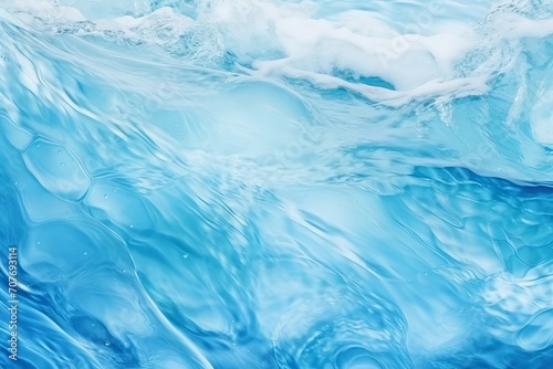 Abstract water ocean wave texture in blue, aqua, and teal colors. Web banner graphic resource for ocean wave abstract background with copy space