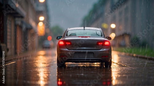 cars in the rain © Yanina