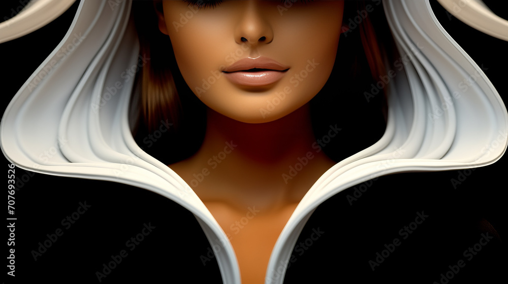 Φωτογραφία Whimsical Elegance, A Vision of Serenity and Mystery, the Enchanting Woman With