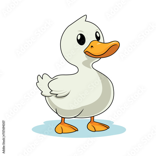 duck cartoon vector illustration