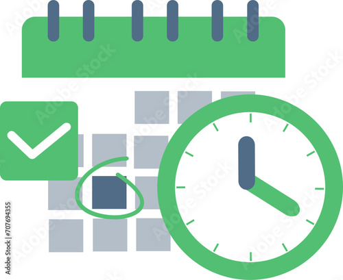 Timetable Flat Icon