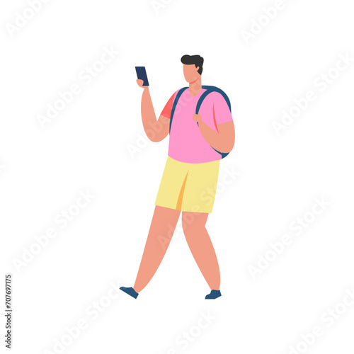 vector pose of people in pink clothes working studio