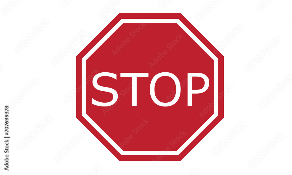 stop sign with red background stop sign with red background