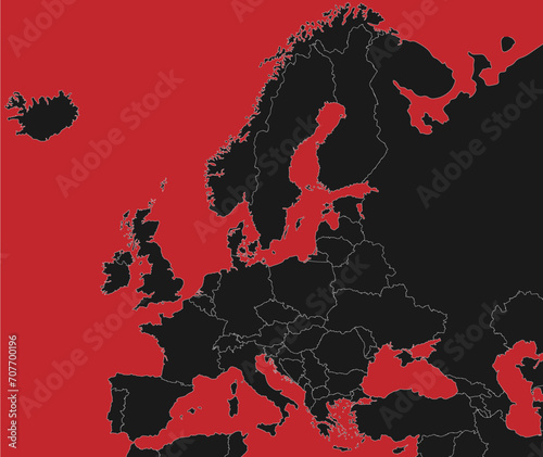 map of europe for adobe illustrator