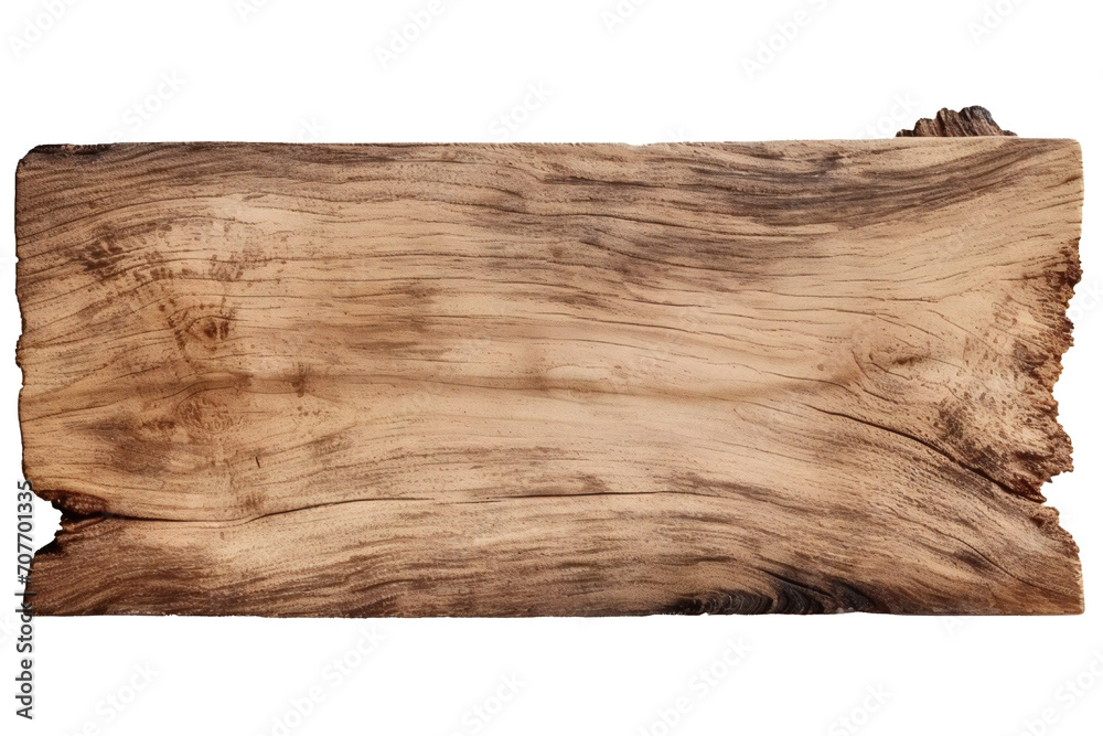 Piece of wood empty sign with transparent background Generative AI Piece of wood empty sign with transparent background Generative AI