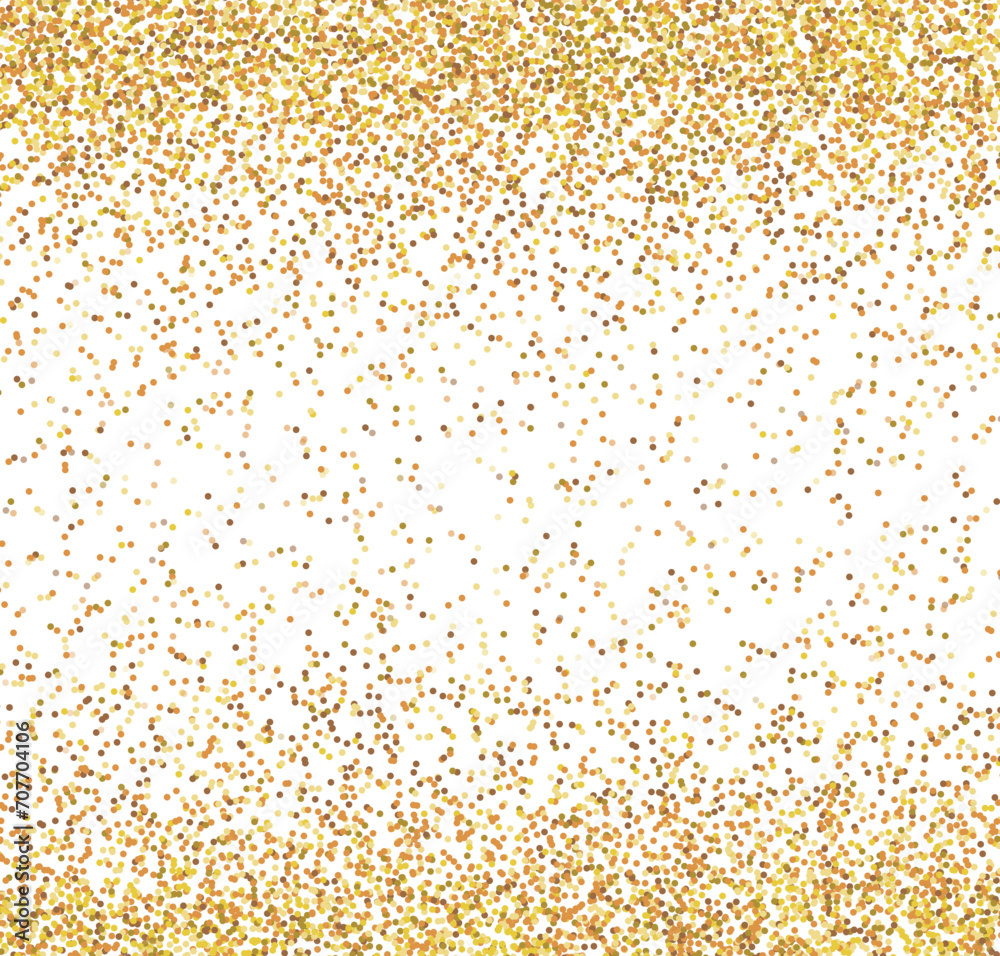 golden shimmering glitter explosion square shape frame with transparent background