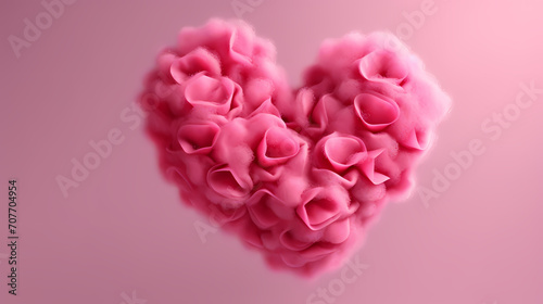 Vibrant Valentine's Day background with red hearts