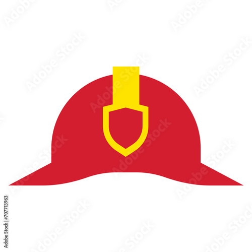 Firefighter icon vector set. Fire illustration sign. Fire brigade symbol ot logo.