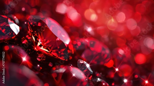 Seamless red ruby background with a radiant shine, showcasing a captivating texture photo